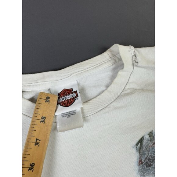 Rare Vintage Harley Davidson Zion Washington Utah Faded Skull Long Sleeve Horse - Picture 12 of 14